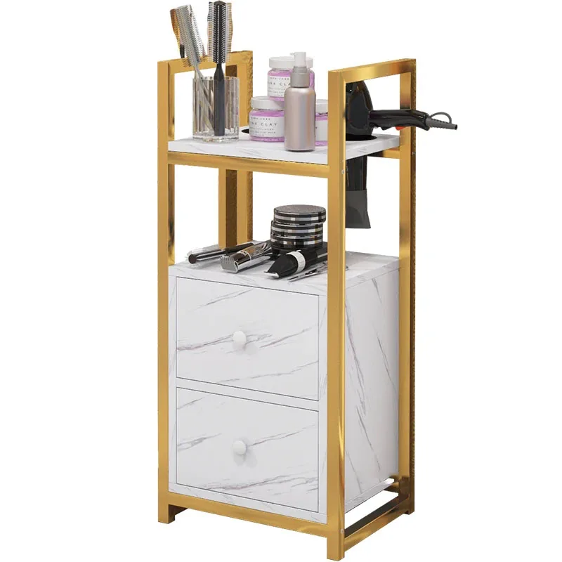 Barber Shop Tool Cabinet Beauty Salon Trolley Shelf Barber Shop Tool Table Hair Salon Special Cabinet Hair Cutting Cabinet AA