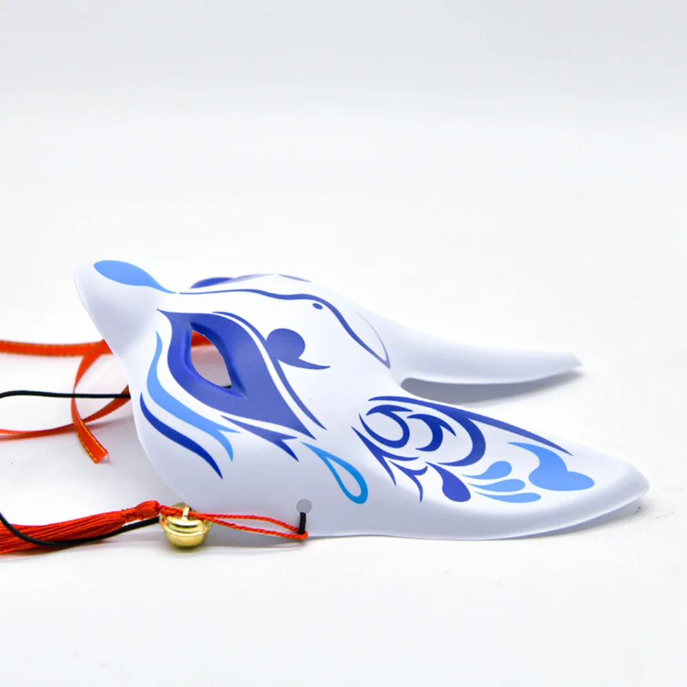 Sakura Fuchs Maske Halbgesicht Anime Maske Fuchs Masken PVC Halbgesichtsmasken für Cosplay Maskerade Dress Up Requisiten