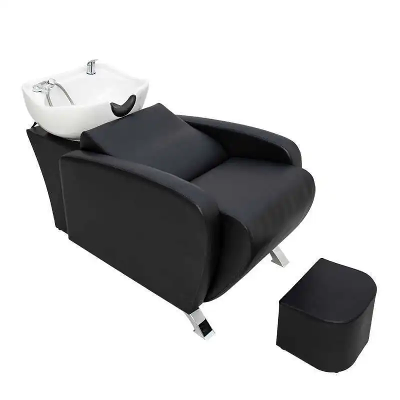 

Half-lying Shampoo Bed Ceramic Basin Hair Salon Internet Celebrity Hair Salon Multifunctional Electric Flushing Bed