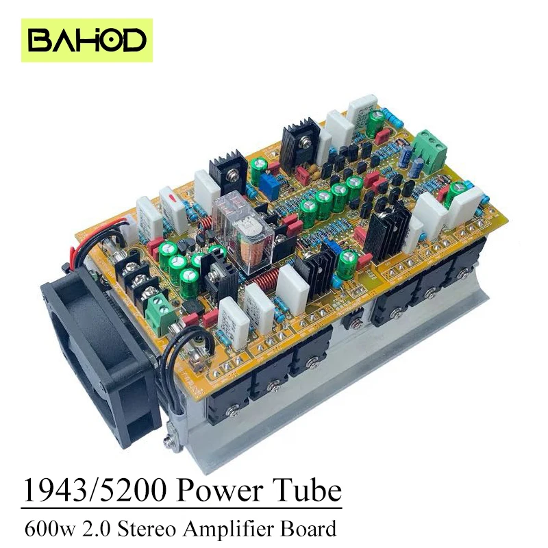 

BAHOD A348 300w 2-channel Stereo Power Amplifier Board 1943 5200 High Power No Current Sound Hifi Audio Amplifier