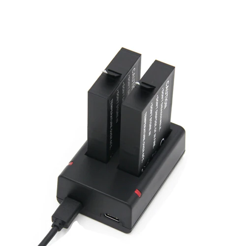 Imagen 2 del producto 2720mAh para batería Gopro Fusion/cargador de baterías con 2 ranuras para GoPro Fusion accesorios de cámara impermeables de acción de 360 grados