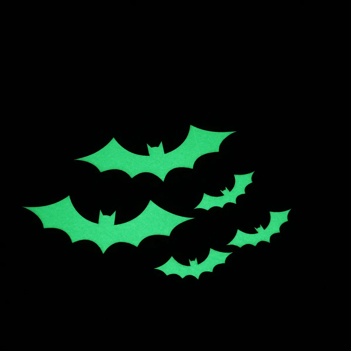 23Pcs Halloween Wall Sticker Glow Night Luminous Witch Bat Wall Decals for Home Bedroom Sofa Halloween Decorations