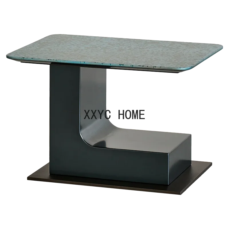 

Light Luxury Italian Living Room Sofa Corner Table Bedroom Bedside Small Table