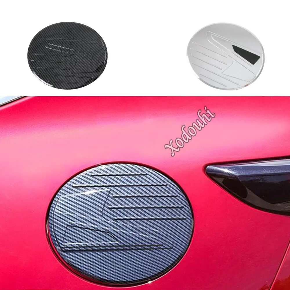 

Car Body Styling Gas/Fuel/Oil Tank Cover Cap Sticker ABS Chrome Lamp Frame Trim 1pcs For Mazda CX-30 CX30 2020 2021 2022 2023