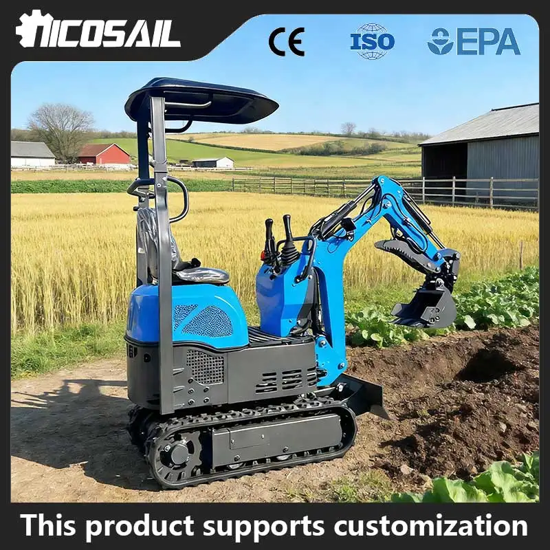 

Robust Compact 0.6Ton Mini Excavator - Low Emission & Multi-Scene Adaptability for Contractors & Home use