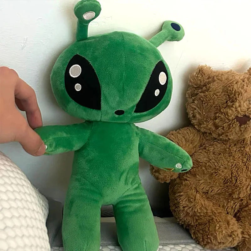 15/35 سنتيمتر الأخضر الغريبة Kawaii ألعاب من القطيفة لطيف لينة وسادة محشوة دمية الكرتون أنيمي الدمى للطفل عيد ميلاد هدية الكريسماس