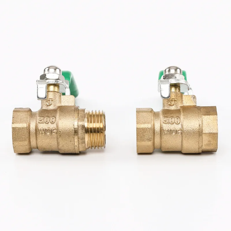 Brass Ball Valve Male To Female Water Gas Copper Plumbing Valve Oil Valve with Lever Handle 1/2''