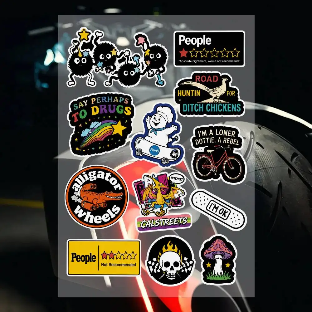 A-funny Streetwear Brand Stickers Set Waterproof Vinyl Decals For Laptop Helmet Skateboard Motorcycle Car Phone Case