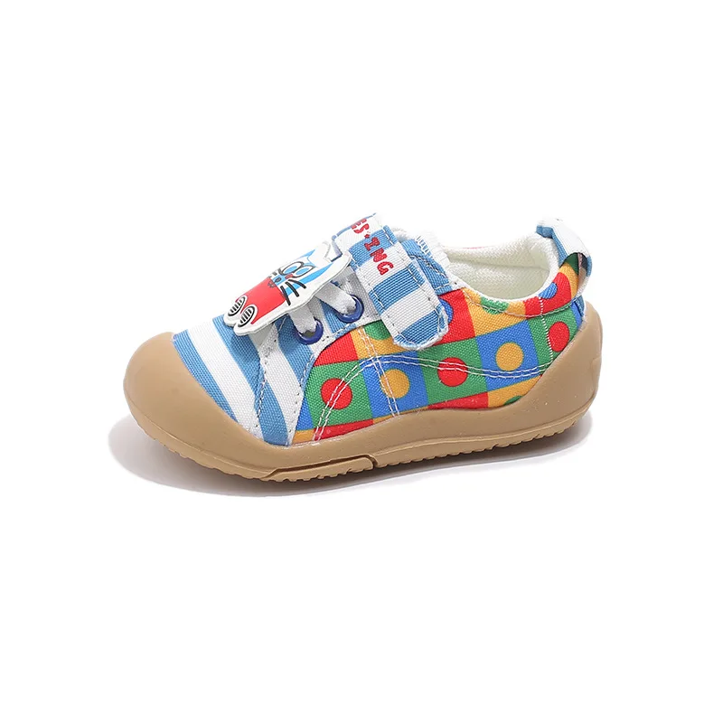 2026 Spring Autumn New Kids' Slip-On Canvas Shoes - Soft Sole, Comfortable for Toddlers & Preschoolers Baby Cute Cartoon Shoes