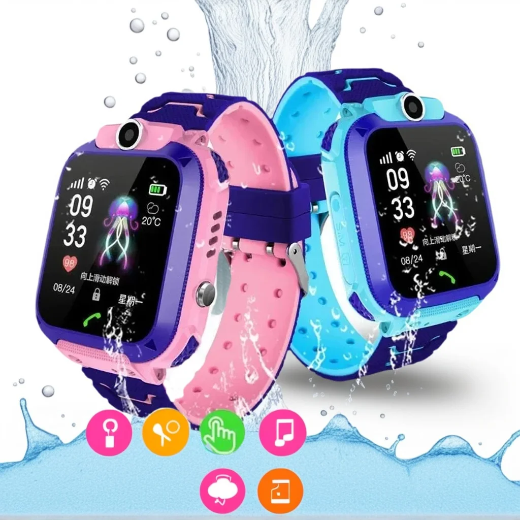 Children's Telephone Watch - Waterproof SOS Smartwatch with