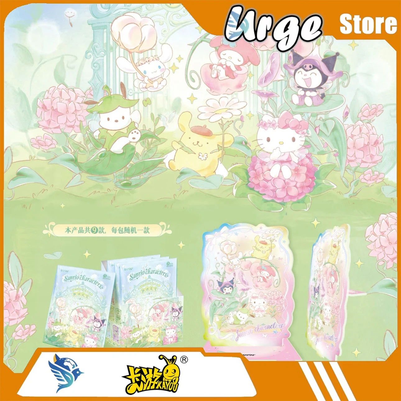 kayou-sanrio-characters-acrylic-stand-figure-silent-flower-letter-edition-kawaii-anime-desk-decor-collectible-display-toys