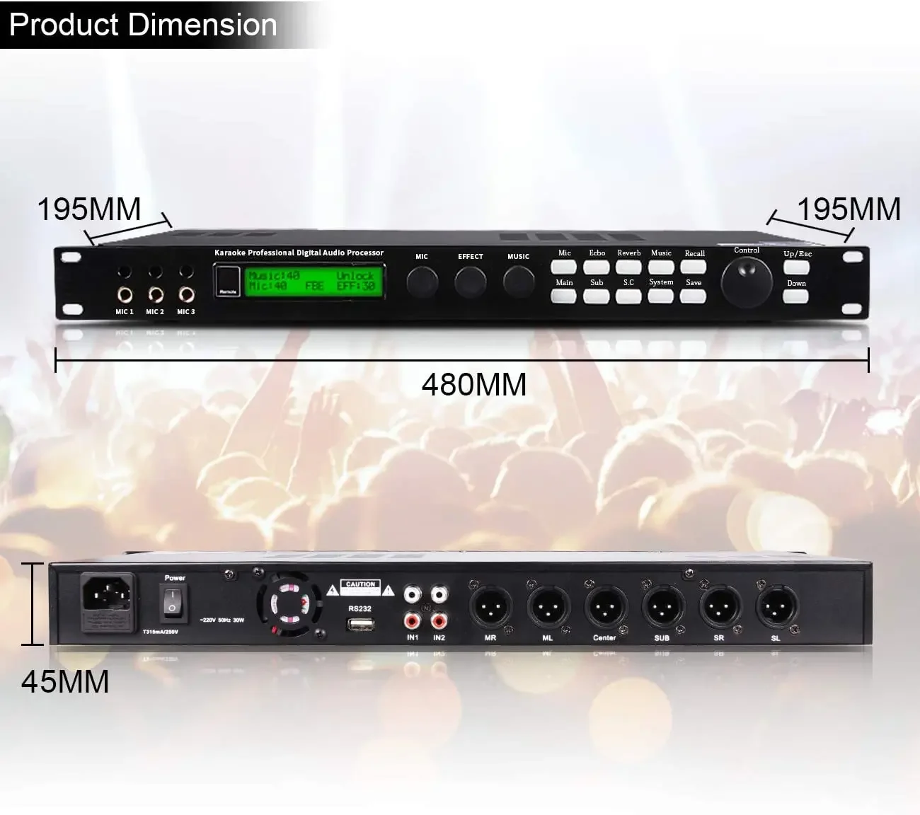 BMG-X5 preamplifier professional audio equipment equalizer digital signal processor available for queuing