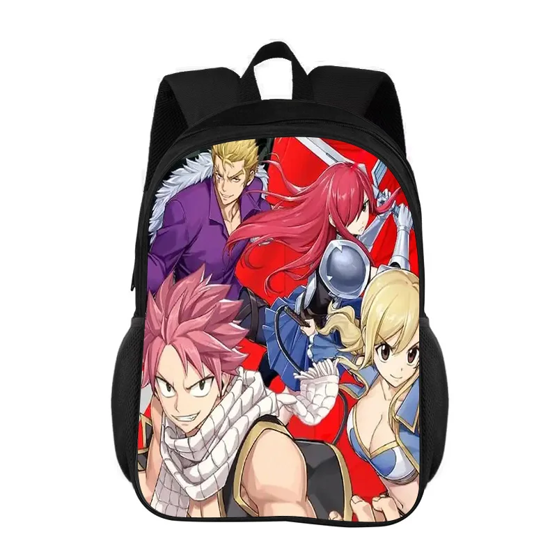

FAIRY TAIL Backpack Cartoon Anime Printed Student Boys and Girls New Large Capacity Versatile Lightweight