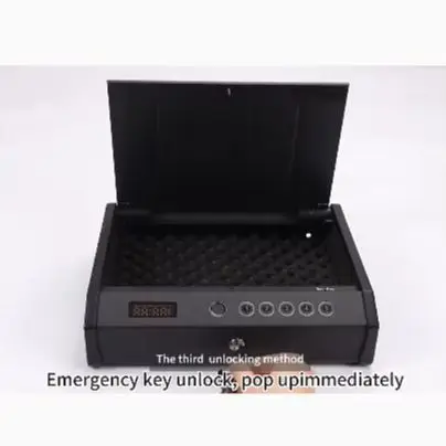 File Cabinet DurableFingerprint Password Key Convenient Fuse Box Display Screen Time Power Household Small Flip Safe