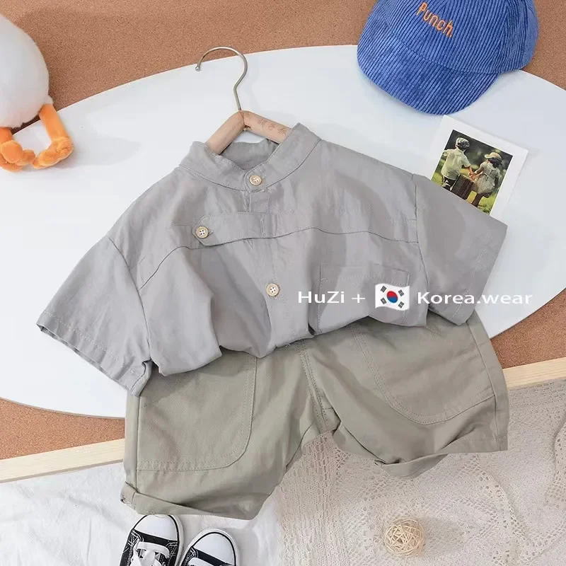

Baby Boy's Summer Set Short Sleeved Shirt And Shorts Two-Piece Set New Children's Clothing Outfit