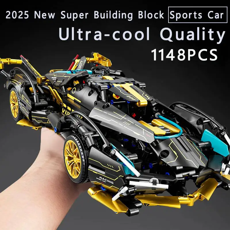 

Technical Famous 1:14 Building Block Car Cool Technology Design Optional Power Group Birthday Christmas Gift for Friends or Kids
