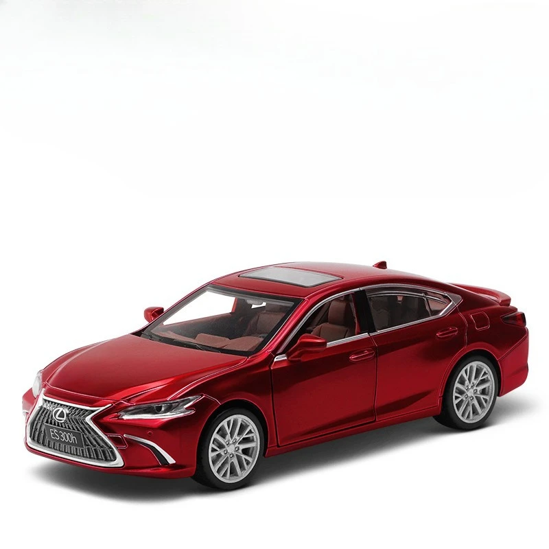 Simulation 1:35 Lexus ES300H Legierungsautomodell Zurückziehen Ton und Licht Spielzeugauto mit zu öffnenden Türen Sammlung Miniatur Voiture
