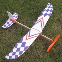 Rubber Band Powered Glider Flying Plane  Model DIY Assembly Toy Kid Gift