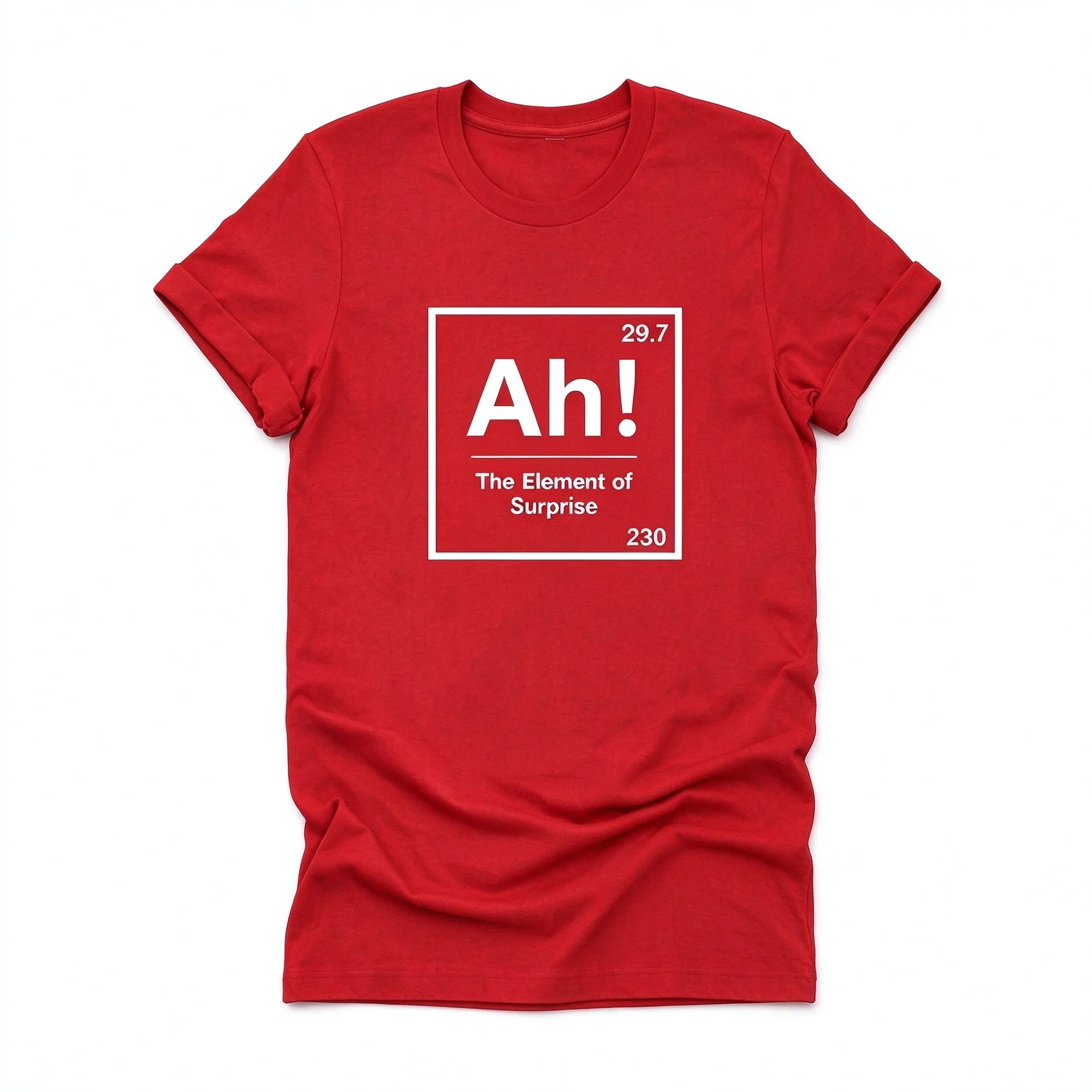 Ah The Element of Surprise T-Shirt Project Hail Mary Shirt Chemistry Joke Tee Funny Graphic T Shirts Men Women Short Sleeve Tops