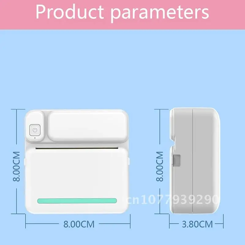 

58mm Thermal Printer Bluetooth MINI Pocket Thermal Label Printer Wireless Printing Stickers Android IOS Printers Paper