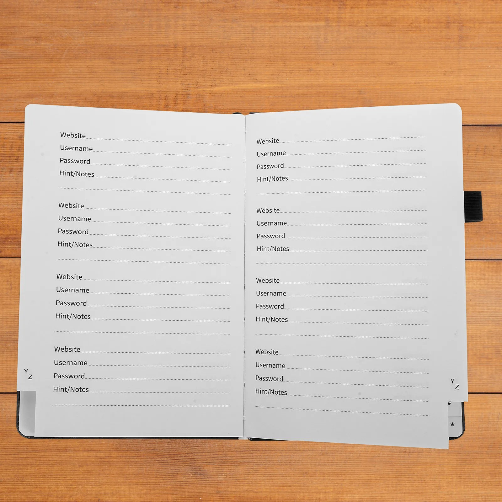 Convenient Phone Numbers Book Address and Password for Seniors Organizer Home Black