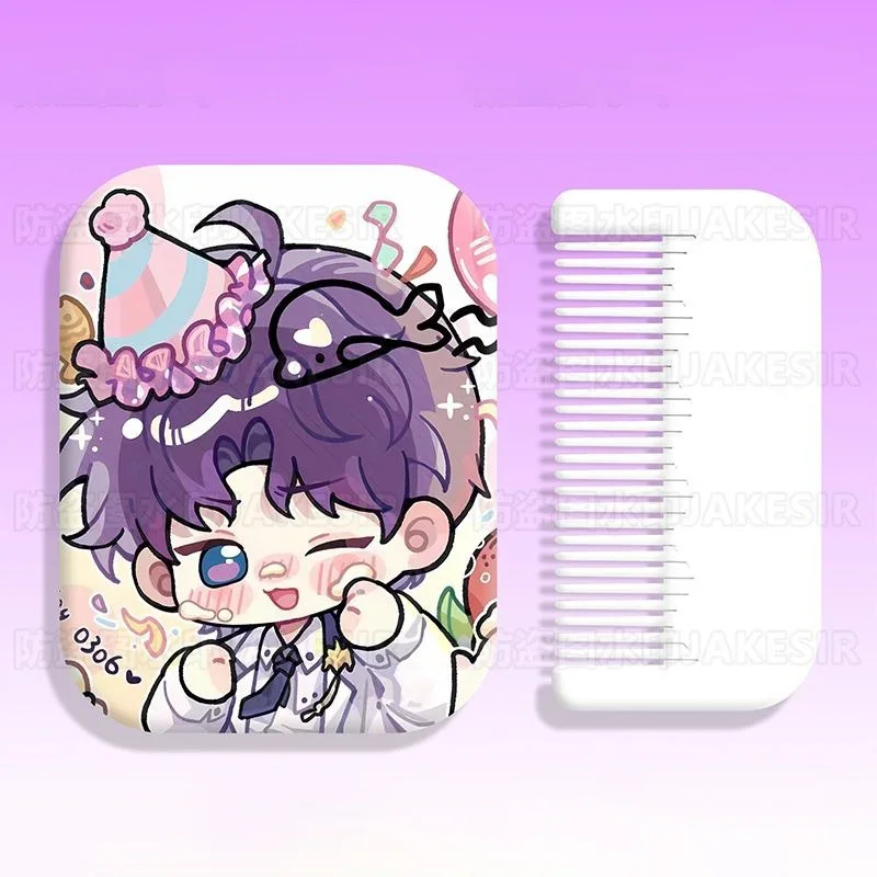 8x6cm Love and deepspace Folding Single-side Makeup Mirror Portable Travel Anime Cute Student Girls Kids Gifts Rectangular