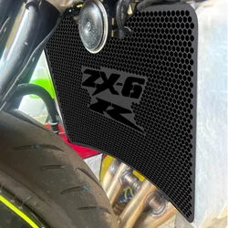 For Kawasaki Ninja ZX-6R 636 ZX636 ZX-6RR ZX 6R 2003 2004 Motorcycle Aluminium Radiator Grille Guard Water Tank Protection