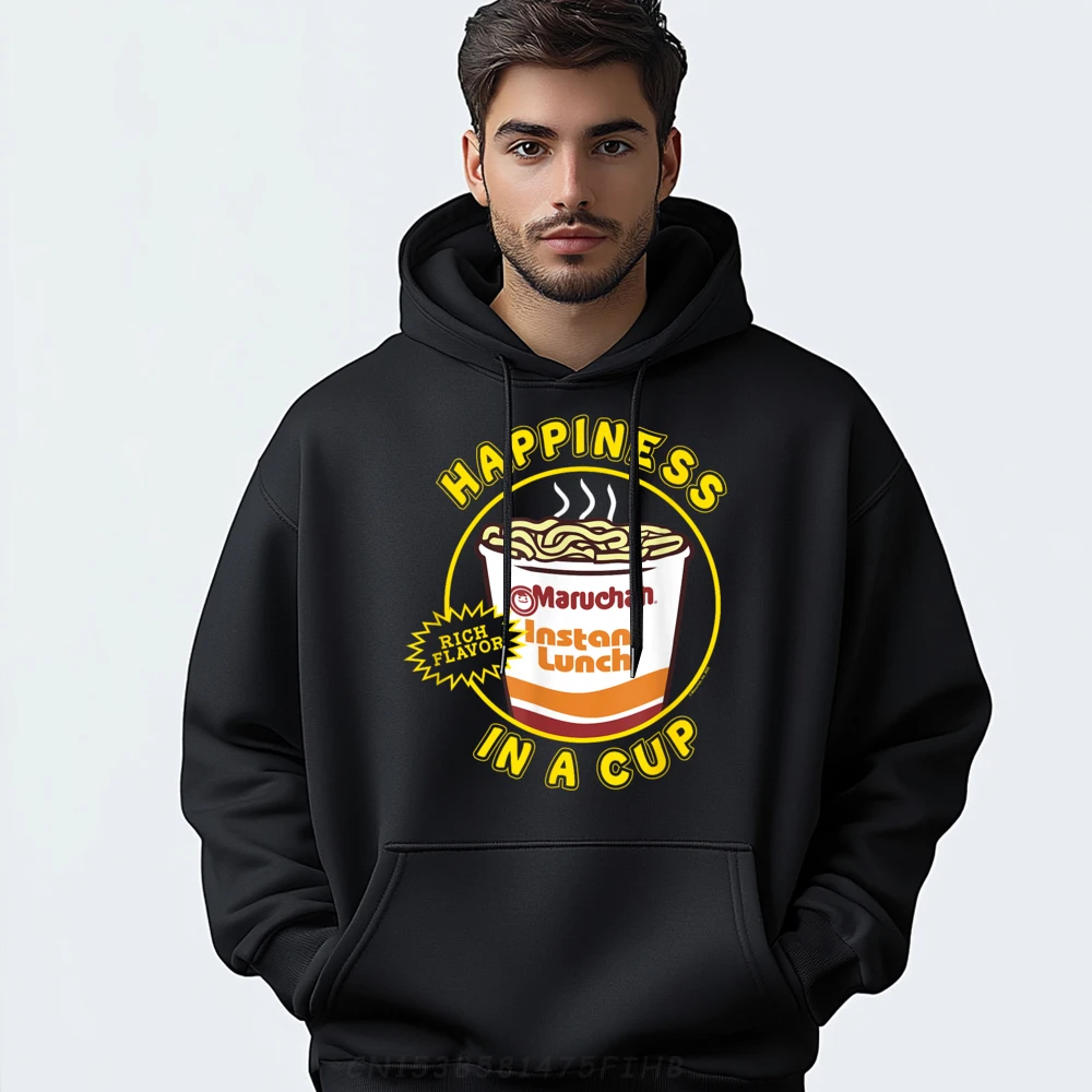 

Maruchan Happiness In A Cup Instant Lunch Poster Streetwear Men's Clothing Outdoor Man Sweatshirts