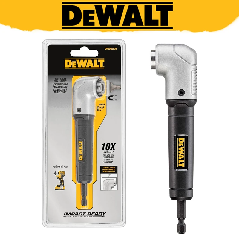 

DEWALT DWARA120 IMPACT READY MAXFIT Right Angle Magnetic Attachment Compatible with Any 1/4" Internal Hex Impact or Dril Driver