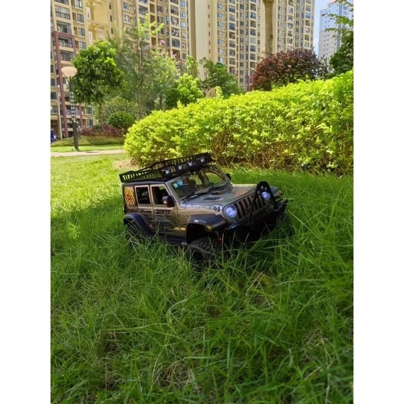 Upgrade Metal Roof Rack for MN128 1/12 Scale Model RC Crawler, Carbon Steel, Drill Installation, Supports LED Light Add-On