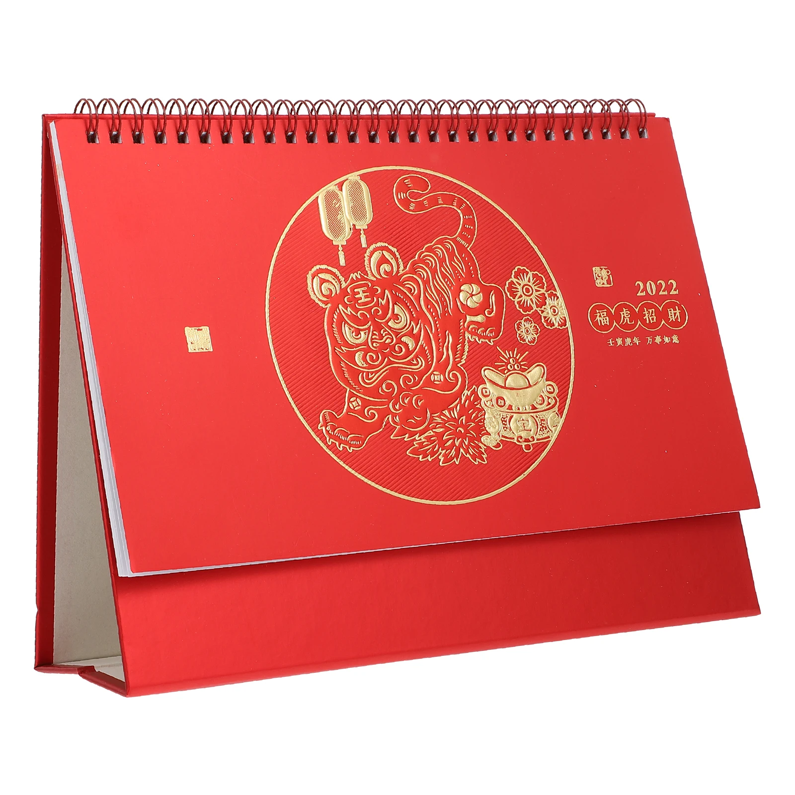 

Chinese Style Desktop Calendar 2022 Table Calendar Creative Non-fading Clear Printing Sturdy Office Use Gift Choice