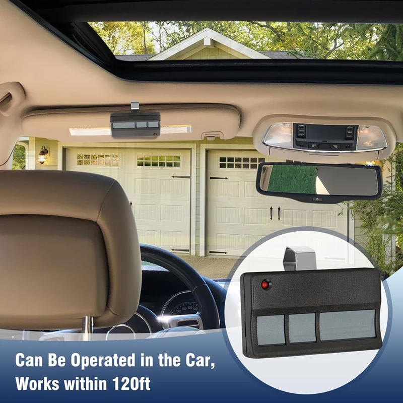 24-Hour Delivery 2Pcs For Chamberlain Liftmaster Craftsman Garage Door Opener Remote Since 1993, 373LM 973LM 371LM 971LM Univers