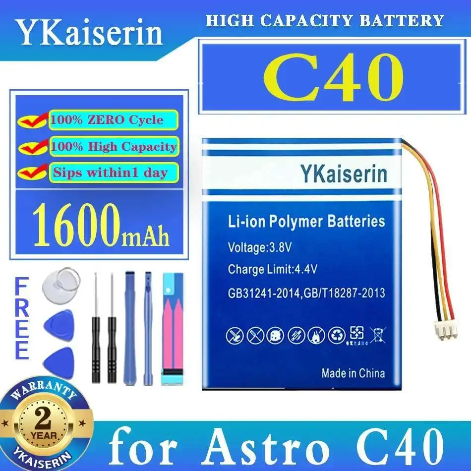 

Для Astro C40 TR игровой ручной контроллер хвостовика 1600 мАч аккумулятор для геймпада большой емкости долговечная работа
