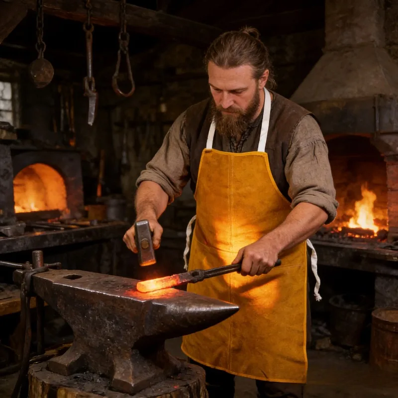 

Прочный огнестойкий сварочный фартук из кожи, устойчивый к брызгам горячего металла, защитная рабочая экипировка