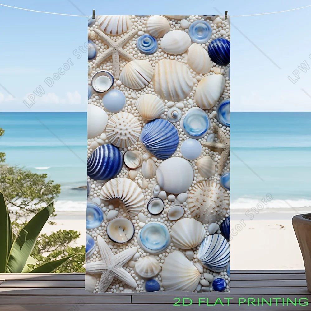 Starfish Shells And Pearls  Beach Towel Summer Vacation Essential Poolside Accessory Perfect Gift for Beach Lovers