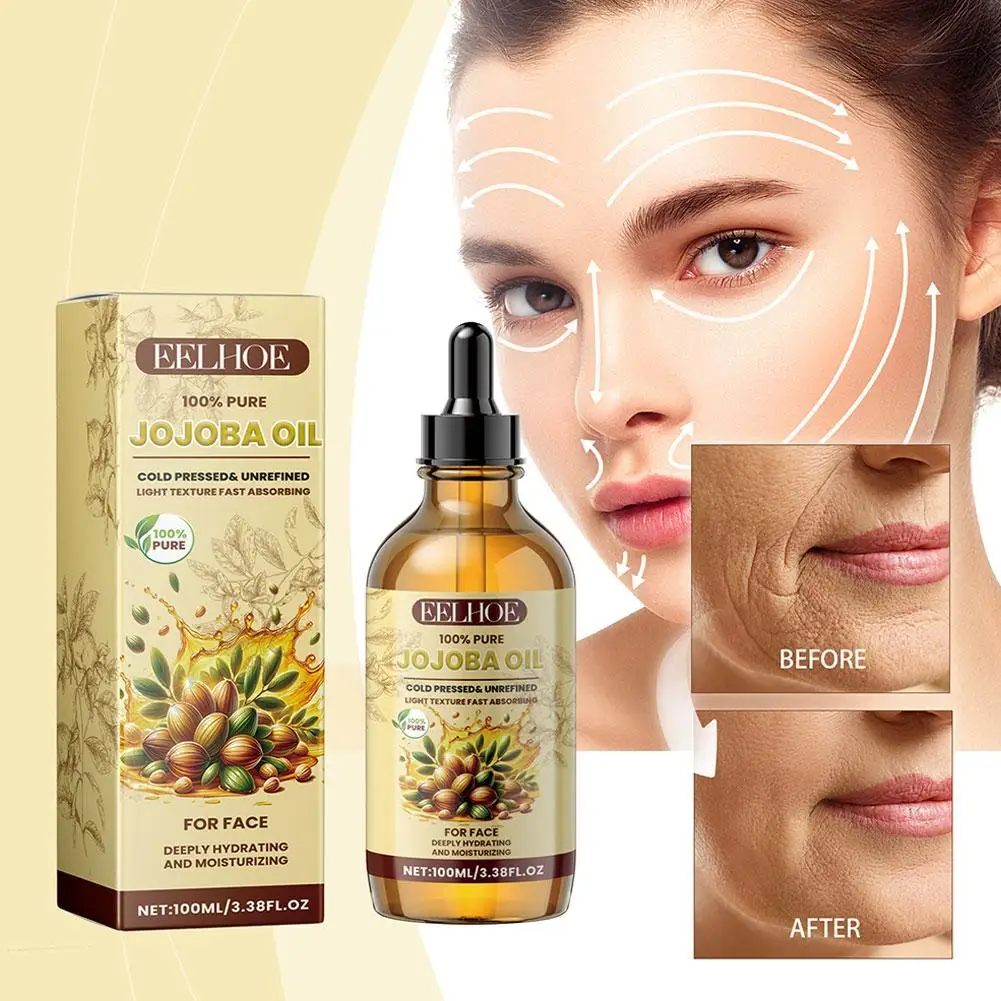 

Facial Moisturizing Brightening Firming Care Cold Pressed Jojoba Oil 100ml