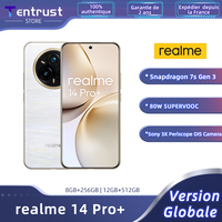Global Version realme 14 Pro+ 5G Smartphone Sony 3X Periscope OIS Camera Snapdragon7s Gen 3 80W SUPERVOOC Char