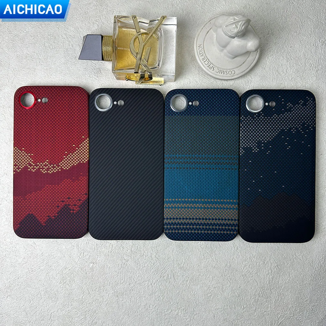 

ACC-Real Carbon Fiber Phone Case for iPhone 16E Aramid Fiber with magsafe Compatible, Slim and Lightweight iPhone 16e Case