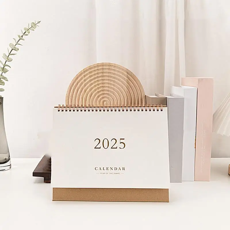 

2024-2025 Table Desk Calendar Table Calendar Desktop Decoration Creative Coil Calendar Planning Calendar