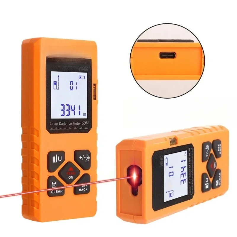

60 meters laser rangefinder, rangefinder handheld high-precision, electronic distance measuring instrument