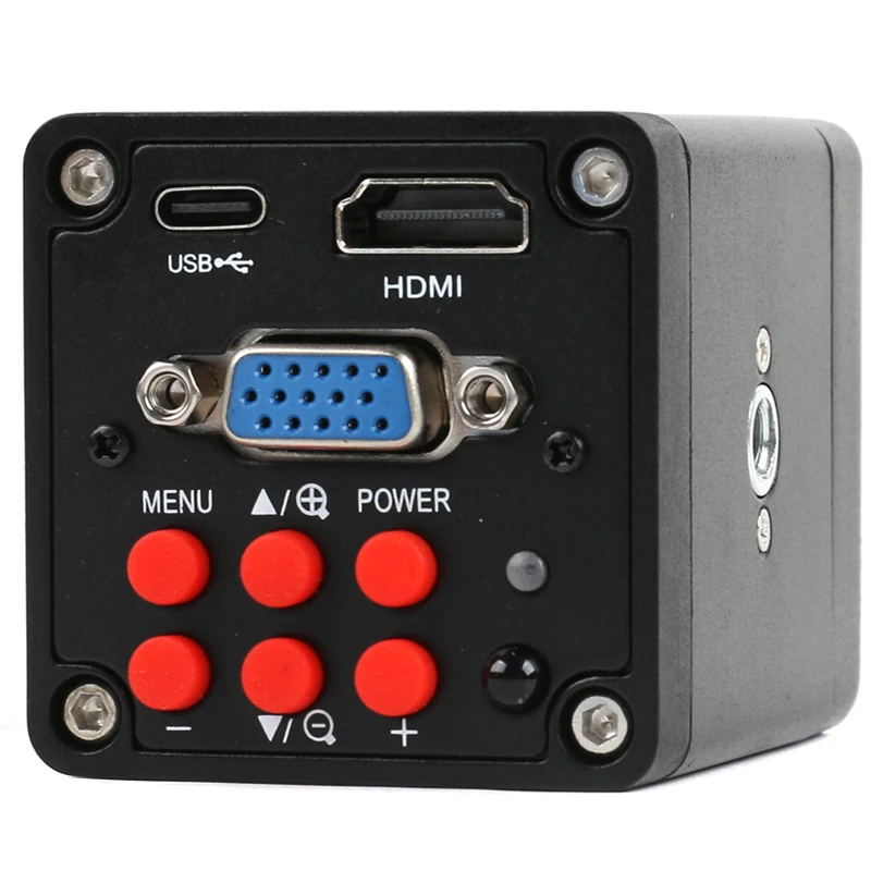 IMX323 14MP 1080P HDMI VGA Industry Video Microscope Camera 100X 130X 180X 200X 300X 500X Zoom C-mount Lens LED Light