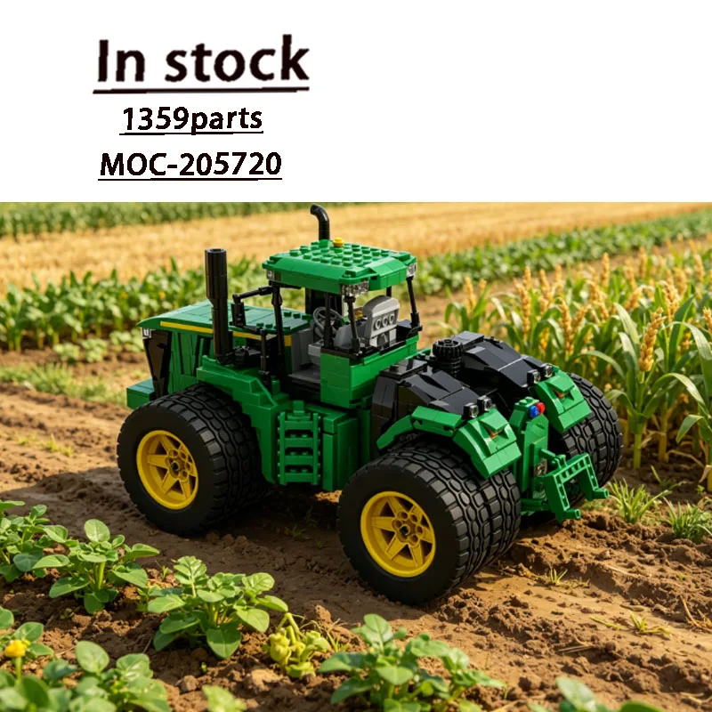 

MOC-205720 New Farm Cargo Tractor Building Blocks Model 1359 PartsMOC Creative Boys Kids Birthday Building Blocks Toy Gifts