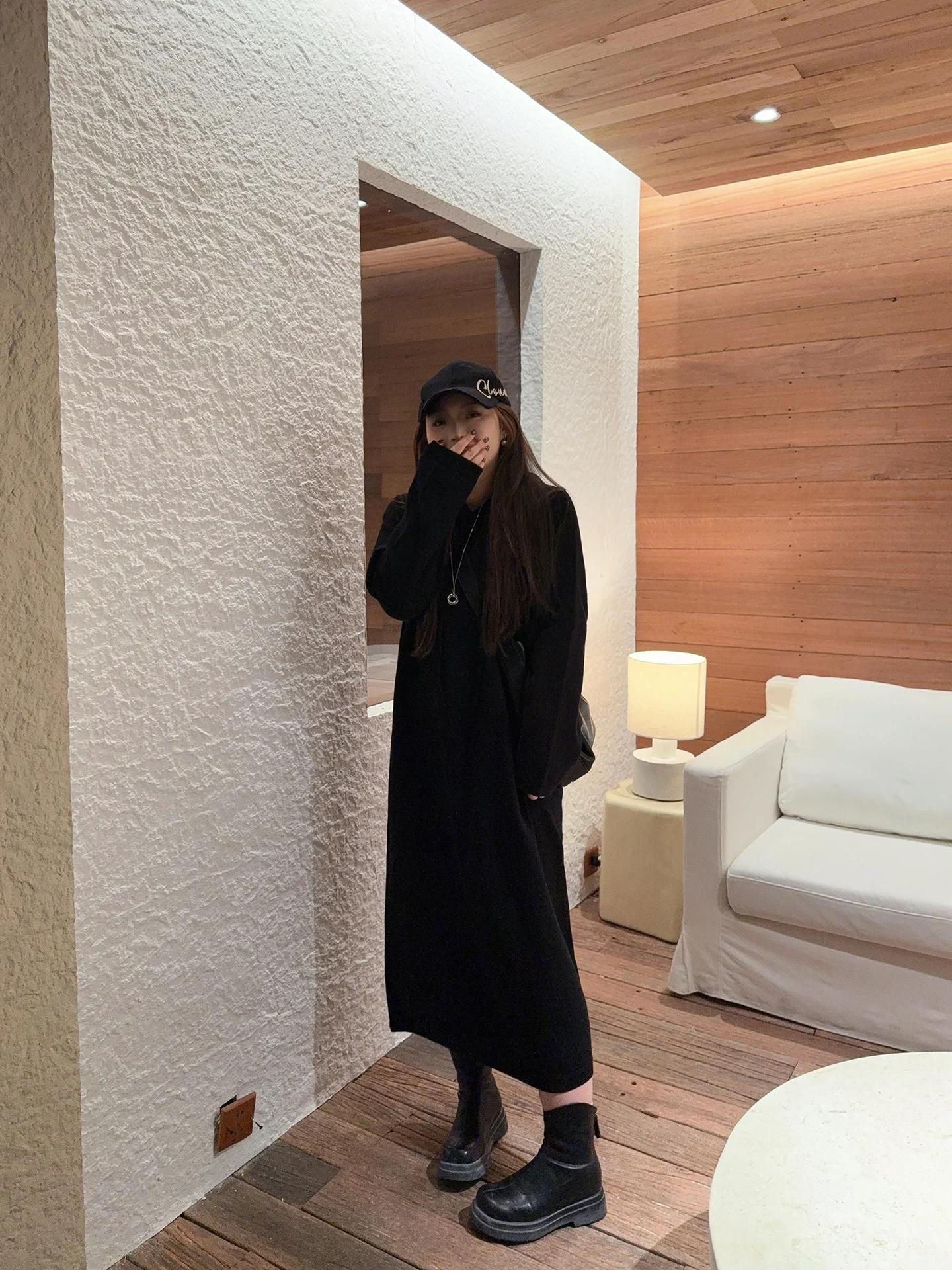 

Свободная трикотажная юбка Materni Dr. Удобная длинная юбка трапециевидной формы Sve. Смесь хлопка с высокой талией. Одежда для городских поездок на работу.