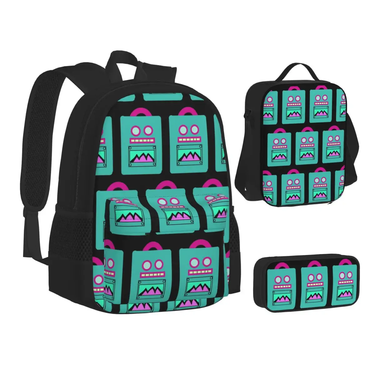 Benson's Backpack -Kipo And The Age Of WonderbeastsBackpacksChildren School Bags Kids Rucksack Lunch Bag Pen Bag Three-Piece Set