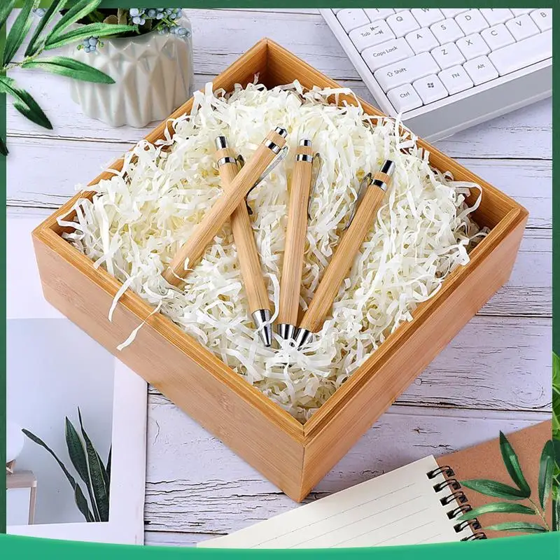 

(NEW) 50Pcs Bamboo Pen Wood Ballpoint Pen Thank You Pen Bulk Appreciation Gift For Women Men Office Teacher Coworker Black Ink