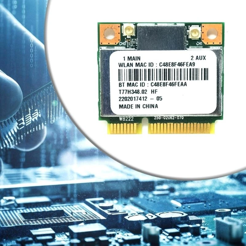  AR5B22 Wireless Networking Card Fast Speed 300Mbps Bluetooth4.0 WIFI Card  for Laptops, Small PCIE 2.4/5Ghz WIFI Adapter
