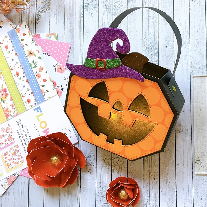 Panalisacraft Halloween basket handbag Metal Cutting Dies Stencils DIY Scrapbooking/album Decorative Embossing DIY Paper Cards