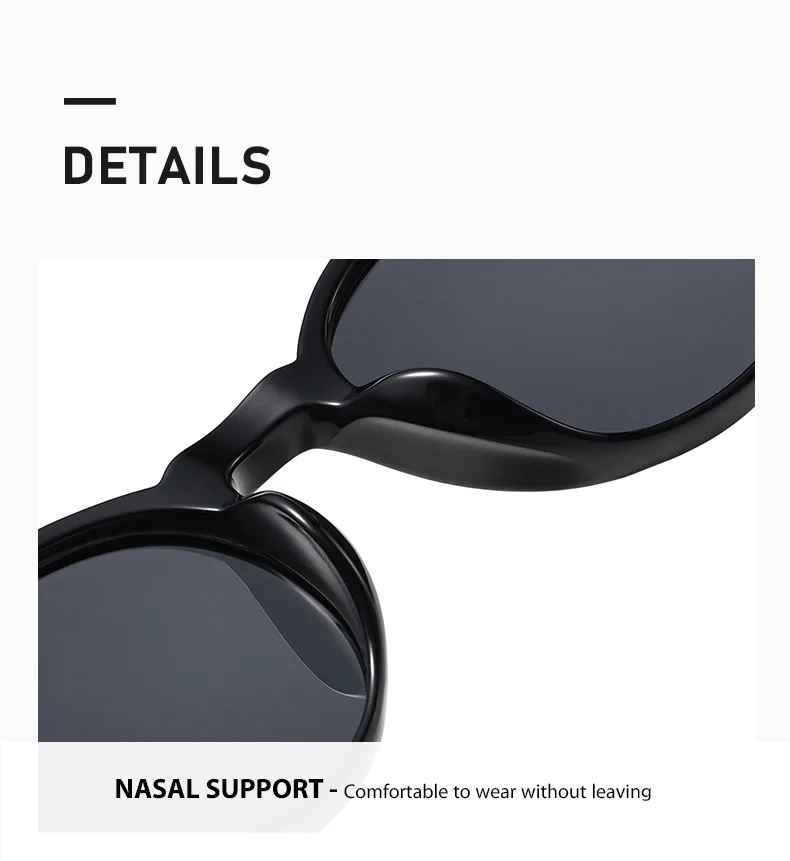Neue Vintage Runde Sonnenbrille für Damen und Herren Marken-Kreisförmige Sonnenbrillen Ovale Brillen für Männer und Frauen – Detail 4