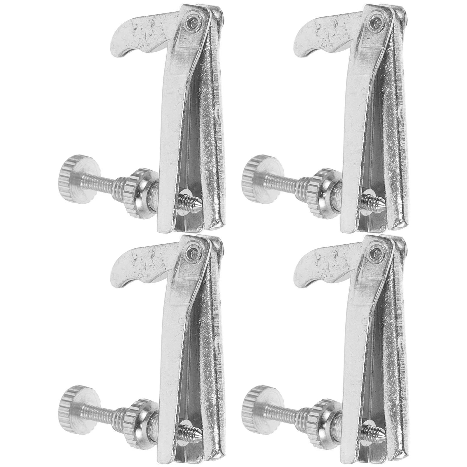 

4 Pcs Violin Accessories Fine Tuners 4/4 Professional for 3/4 Silver Replacement