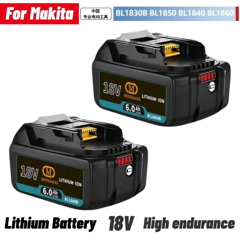

5/6AH PD65W For Makita 18V Battery with Input/Output Power Tools Li-ion Replacement LXT BL1860B,BL1850,BL1840 MINNAAOO
